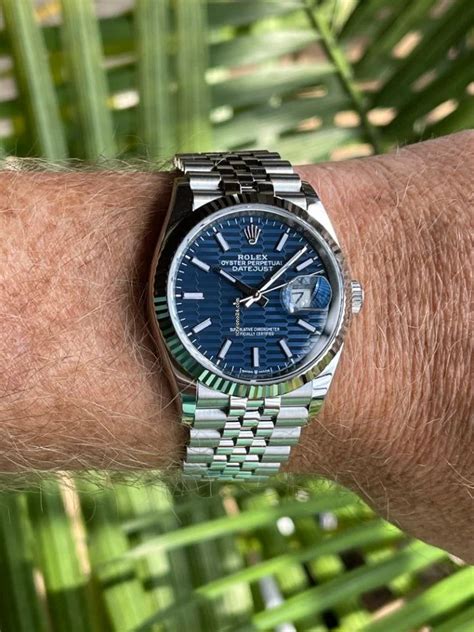 rolex datejust 36mm 1980|Rolex Datejust 36mm on wrist.